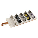 Multifunctional Jewelry Glasses Storage Box Small Grain PU Leather Handmade Glasses Case,Model: L6401 (Brown)