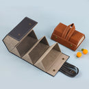 Multifunctional Jewelry Glasses Storage Box Small Grain PU Leather Handmade Glasses Case,Model: L6402 (Black)