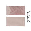 3 PCS Snake Print PU Elastic Leather Sunglasses Bag Myopia And Presbyopic Glasses Bag(Pink)