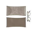 3 PCS Snake Print PU Elastic Leather Sunglasses Bag Myopia And Presbyopic Glasses Bag(Gray)