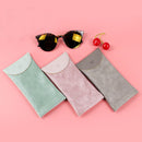 3 PCS Snake Print PU Elastic Leather Sunglasses Bag Myopia And Presbyopic Glasses Bag(Pink)