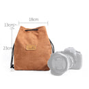 S.C.COTTON Liner Shockproof Digital Protection Portable SLR Lens Bag Micro Single Camera Bag Square Khaki L