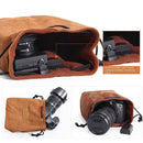 S.C.COTTON Liner Shockproof Digital Protection Portable SLR Lens Bag Micro Single Camera Bag Square Black L