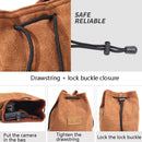 S.C.COTTON Liner Shockproof Digital Protection Portable SLR Lens Bag Micro Single Camera Bag Square Brown S