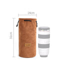 S.C.COTTON Liner Shockproof Digital Protection Portable SLR Lens Bag Micro Single Camera Bag Round Khaki L