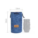 S.C.COTTON Liner Shockproof Digital Protection Portable SLR Lens Bag Micro Single Camera Bag Round Blue M