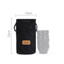 S.C.COTTON Liner Shockproof Digital Protection Portable SLR Lens Bag Micro Single Camera Bag Round Black M