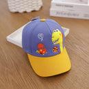 C0310 Cartoon Dinosaur Pattern Spring Children Baseball Cap, Size: 48cm Adjustable(Blue)