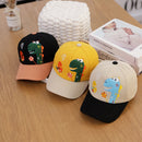 C0310 Cartoon Dinosaur Pattern Spring Children Baseball Cap, Size: 48cm Adjustable(Blue)