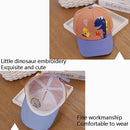 C0310 Cartoon Dinosaur Pattern Spring Children Baseball Cap, Size: 48cm Adjustable(Yellow)