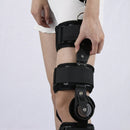 Adjustable Length Of Knee Joint Fixation Brace Knee Injury Fracture Protector Bracket(Black), Specification: Free Size