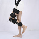 Adjustable Length Of Knee Joint Fixation Brace Knee Injury Fracture Protector Bracket(Black), Specification: Free Size