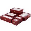 Wooden Baking Paint Watch Box Jewelry Storage Display Box(6-bit Paint)