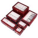 Wooden Baking Paint Watch Box Jewelry Storage Display Box(6-bit Paint)