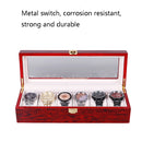 Wooden Baking Paint Watch Box Jewelry Storage Display Box(6-bit Paint)