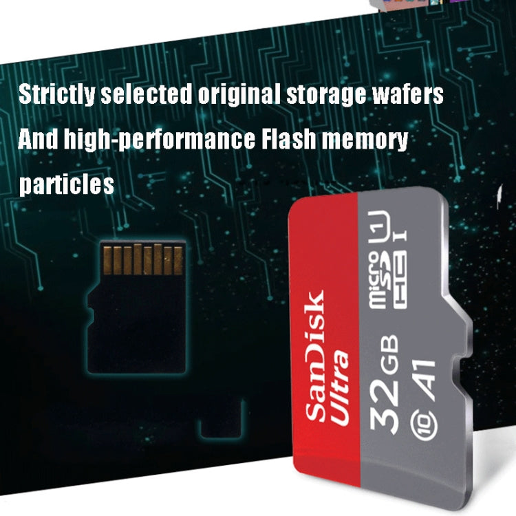 SanDisk A1 Monitoring Recorder SD Card High Speed Mobile Phone TF Card Memory Card, Capacity: 16GB-98M/S