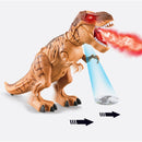 Electric Spray Egg Laying Dinosaur Toy Can Project Dinosaur Model(Blue)
