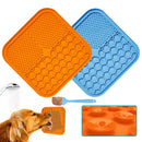 A012 Silicone Pet Sucker Licking Pad Anti-Choking Slow Food Bowl, Specification: Small(Orange)