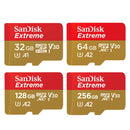 SanDisk U3 High-Speed Micro SD Card TF Card Memory Card for GoPro Sports Camera, Drone, Monitoring 32GB(A1), Colour: Gold Card