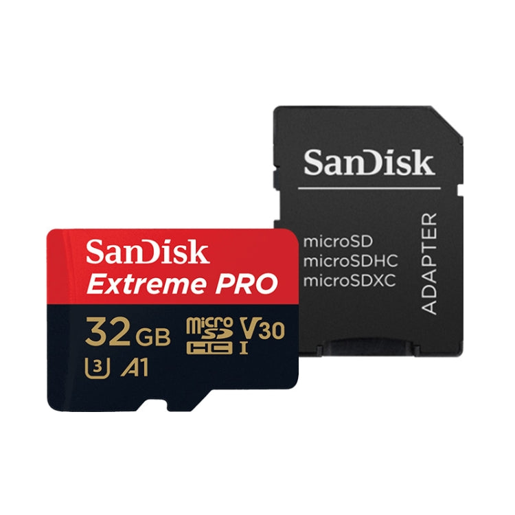 SanDisk U3 High-Speed Micro SD Card TF Card Memory Card for GoPro Sports Camera, Drone, Monitoring 32GB(A1), Colour: Black Card