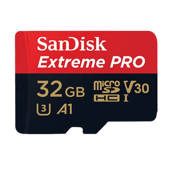 SanDisk U3 High-Speed Micro SD Card TF Card Memory Card for GoPro Sports Camera, Drone, Monitoring 32GB(A1), Colour: Black Card
