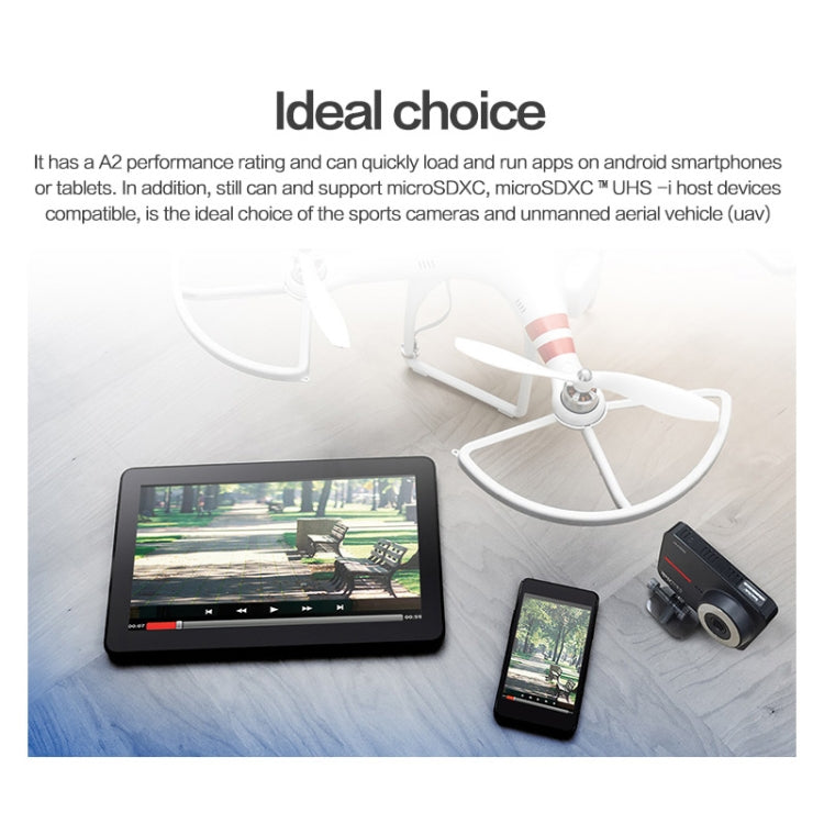 SanDisk U3 High-Speed Micro SD Card TF Card Memory Card for GoPro Sports Camera, Drone, Monitoring 64GB(A2), Colour: Black Card