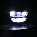 Motorcycle LED Retro Headlights LED Far Near Beam Lights For Yamaha LC135 V2-V6(Smoked Glass)