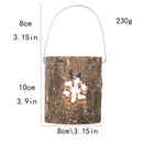 2 PCS 120211 Valentine Day Atmosphere Lamp Candle Holder Cafe Decoration Home Party Decoration Tea Wax Wooden Candle Cup(Snowflake)