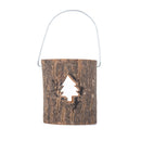2 PCS 120211 Valentine Day Atmosphere Lamp Candle Holder Cafe Decoration Home Party Decoration Tea Wax Wooden Candle Cup(Pine)