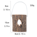 2 PCS 120211 Valentine Day Atmosphere Lamp Candle Holder Cafe Decoration Home Party Decoration Tea Wax Wooden Candle Cup(Pine)