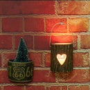 2 PCS 120211 Valentine Day Atmosphere Lamp Candle Holder Cafe Decoration Home Party Decoration Tea Wax Wooden Candle Cup(Five Stars)