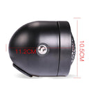 Motorcycle Retro Headlight CG125 Metal Universal Headlight Retro Dual Lamp(Black)
