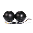 Motorcycle Retro Headlight CG125 Metal Universal Headlight Retro Dual Lamp(Black)