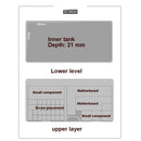 2 PCS Double-Layer Clamshell Mobile Phone Repair Parts Turnover Box Mobile Phone Disassembly Screw Component Storage Box