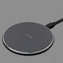 K8 10W Universal Aluminum Alloy Mobile Phone Wireless Charger, Specification:with 1m Cable(Black)