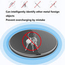 K8 10W Universal Aluminum Alloy Mobile Phone Wireless Charger, Specification:with 1m Cable(Black)