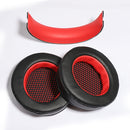 2 PCS Gaming Headset Case Headphone Beam For Edifier HECATE G4 earmuffs (Black Red)