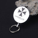 3 PCS High Elasticity Retractable Wire Rope Key Ring Outdoor Anti-Lost Anti-Theft Retractable Key Ring Random Pattern Delivery(4 cm )
