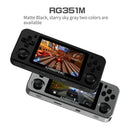 RG351M 3.5 inch Screen Handheld Game Console Arcade Nostalgic Retro Game Console 64G (Grey)