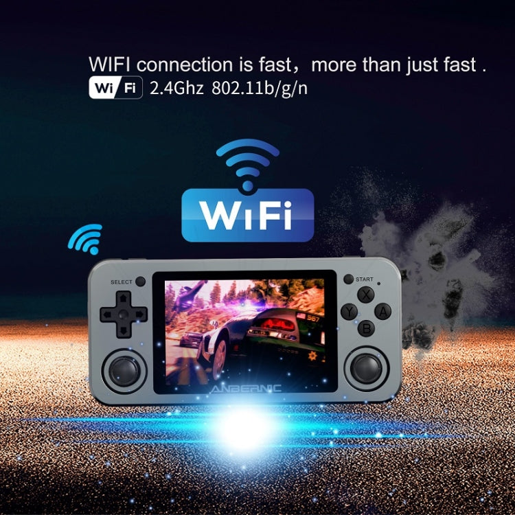 RG351M 3.5 inch Screen Handheld Game Console Arcade Nostalgic Retro Game Console 64G (Grey)