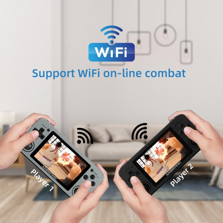 RG351M 3.5 inch Screen Handheld Game Console Arcade Nostalgic Retro Game Console 64G (Grey)