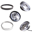 7 Inch Motorcycle Headlight Modification Parts Headlight Ring Bracket(Black)