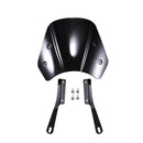 5-7 Inch Retro Motorcycle Windshield Universal Modified Windshield(Black)
