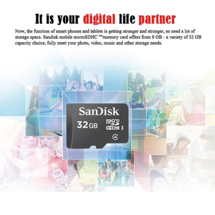 SanDisk C4 Small Speaker TF Card Mobile Phone Micro SD Card Memory Card, Capacity: 8GB