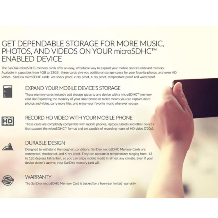 SanDisk C4 Small Speaker TF Card Mobile Phone Micro SD Card Memory Card, Capacity: 16GB