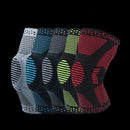 Sports Knee Pads Anti-Collision Support Compression Keep Warm Leg Sleeve Knitting Basketball Running Cycling Protective Gear, Size: XL(Black Green)