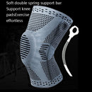 Sports Knee Pads Anti-Collision Support Compression Keep Warm Leg Sleeve Knitting Basketball Running Cycling Protective Gear, Size: XL(Black Green)