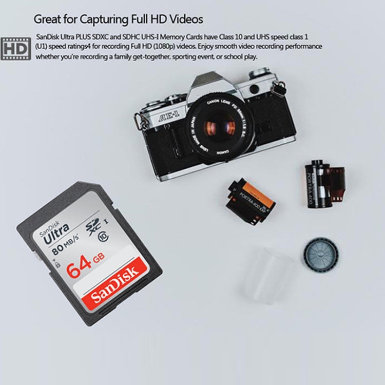 SanDisk Video Camera High Speed Memory Card SD Card, Colour: Silver Card, Capacity: 64GB