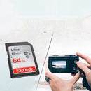 SanDisk Video Camera High Speed Memory Card SD Card, Colour: Silver Card, Capacity: 64GB