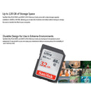 SanDisk Video Camera High Speed Memory Card SD Card, Colour: Silver Card, Capacity: 128GB